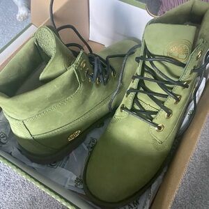 Timberland Olive Lace-Up Boots